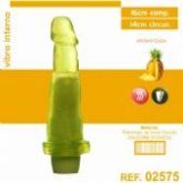 PROTESE AROM 16X14CM C/VIBRO S/ESCROTO S/VENTOSA AEE ABACAXI